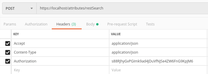 Postman Headers