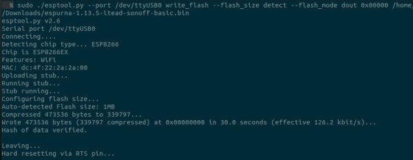 sonoff flashing